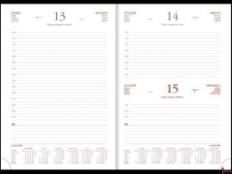 Kalendarz Vivella B5 dzienny p. biały Nr kat. 216 B5DB czerwony 2024 WOKÓŁ NAS
