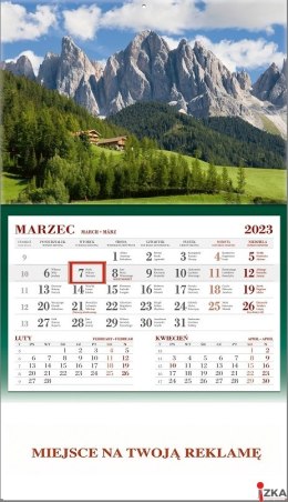 Kalendarz jednodzielny 2024 Nr kat. KS056B -GÓRY WOKÓŁ NAS