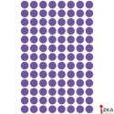Kółka do zaznaczania kolorowe, 416 etyk./op., Q8 mm, fioletowe Avery Zweckform, 3112