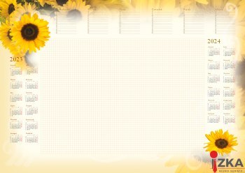 Terminarz - Planer A2 z listwą 2026 Słoneczniki Michalczyk i Prokop T-1-A2-5 kalendarz biuwar