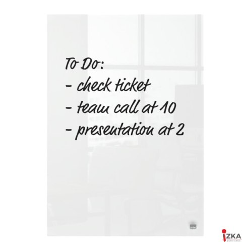 Akrylowa tabliczka na biurko do notatek Nobo Home A4 1915611