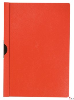 Skoroszyt Q-CONNECT z metalowym klipsem, PP, A4, 200/350mikr., czerwony