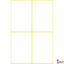 Minietykiety do opisywania ręcznego 54 x 35 mm, trwałe etykiety papierowe, białe etykiety samoprzylepne 24 etyk. /op., Avery 308
