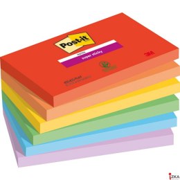 Nowy indeks blk0044011 Bloczek samoprzylepny POST-IT Super Sticky PLAYFUL (655-6SS-PLAY), 127x76mm, 6x90 kart.,