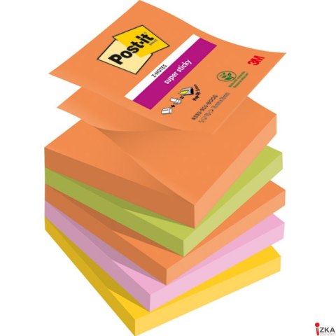 Nowy indeks blk0049011 Bloczek samoprzylepny POST-IT Super Sticky (R330-5SS-BOOS), 76x76mm, 5x90 kart., BOOST