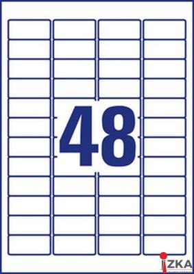 Etykiety Heavy Duty, A4, 8 ark./op., 45,7 x 21,2 mm, białe, poliestrowe, AVERY ZWECKFORM, L4778-8