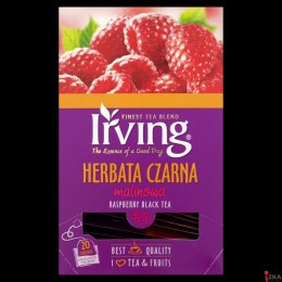Herbata IRVING malinowa 20 kopert 1,5g czarna