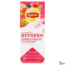 Herbata LIPTON REFRESH FOREST FRUTIS 25k.fol czarna