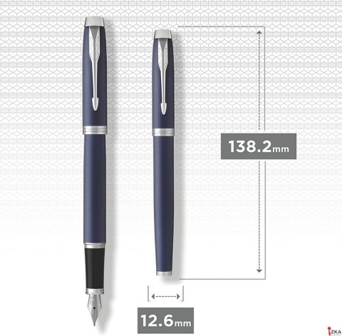Pióro wieczne (M) PARKER IM MATTE BLUE CT 1931654, giftbox