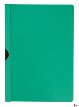 Skoroszyt Q-CONNECT z metalowym klipsem, PP, A4, 200/350mikr., zielony