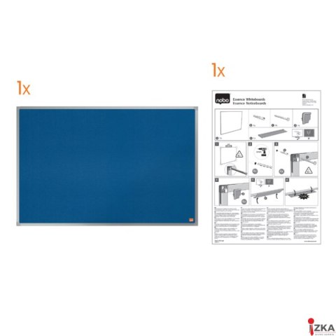 Tablica ogłoszeniowa filcowa Nobo Essence 1500x1000mm, niebieska 1915559 Tablica ogłoszeniowa filcowa Nobo Essence 1500x1000mm, niebieska 1915559