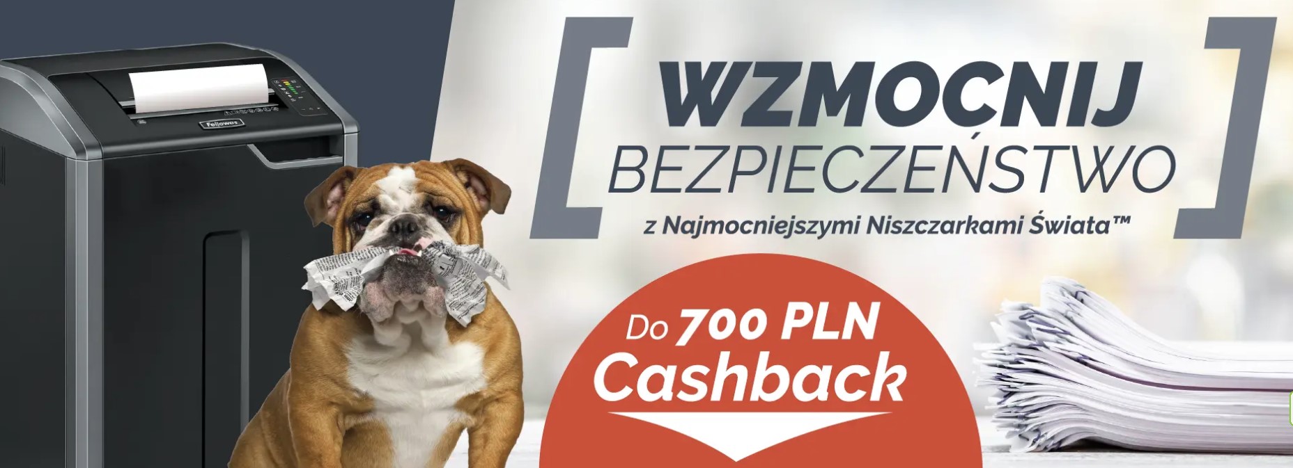 Odbierz cashback na wybrane laminatory i niszczarki Fellowes